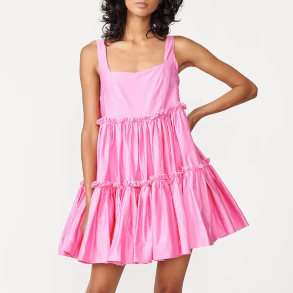 Aureta Dresses Nwt Aureta Studio Dahlia Ruffle Tier Mini Dress Size